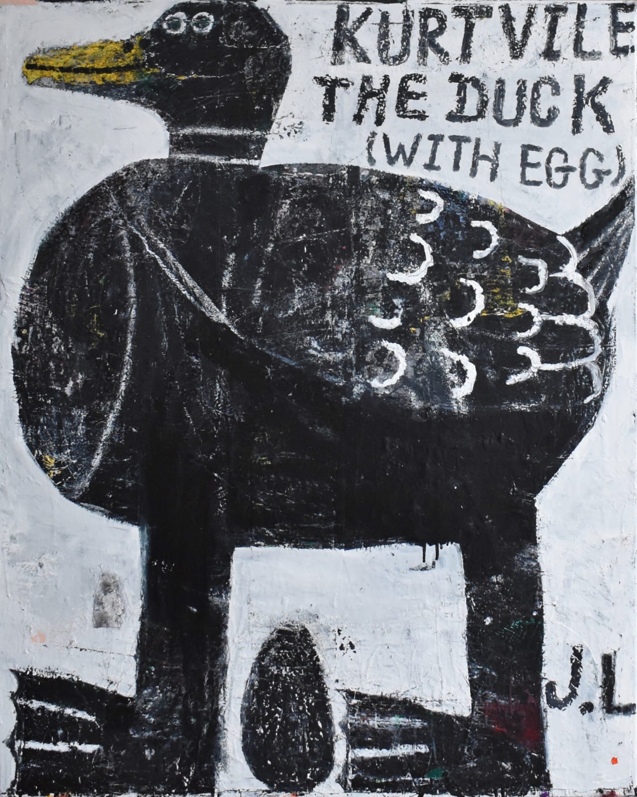 Joachim Lambrechts, Kurt Vile the duck (with egg), 2021