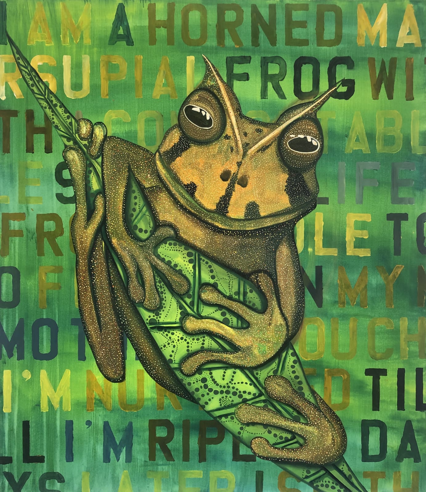 Celina Teague, Horned Marsupial Frog, 2020