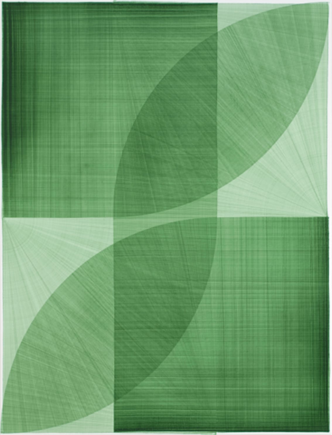 Thomas Trum, Four Green Lines 17, 2021