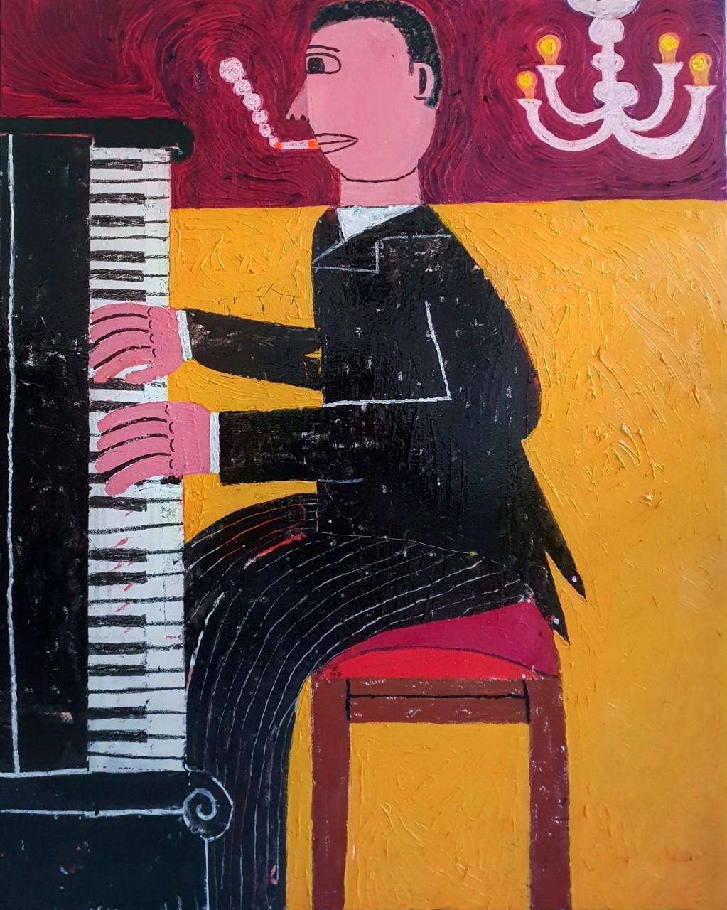 Joachim Lambrechts, The Smoking Pianist, 2020