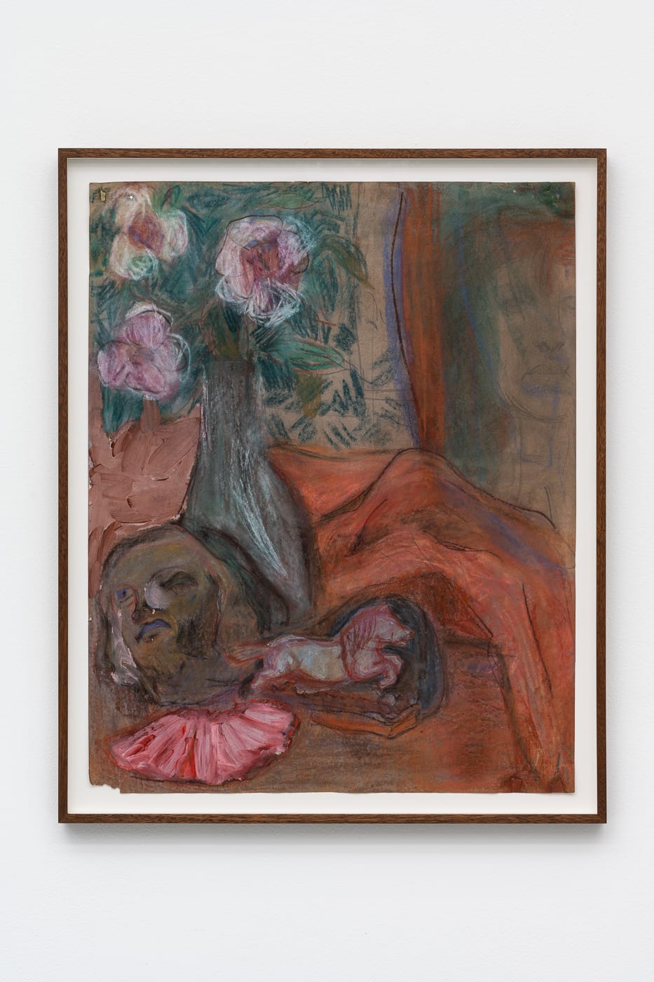 Carole Gibbons, Stone head, jade horse and reflection, c.1980