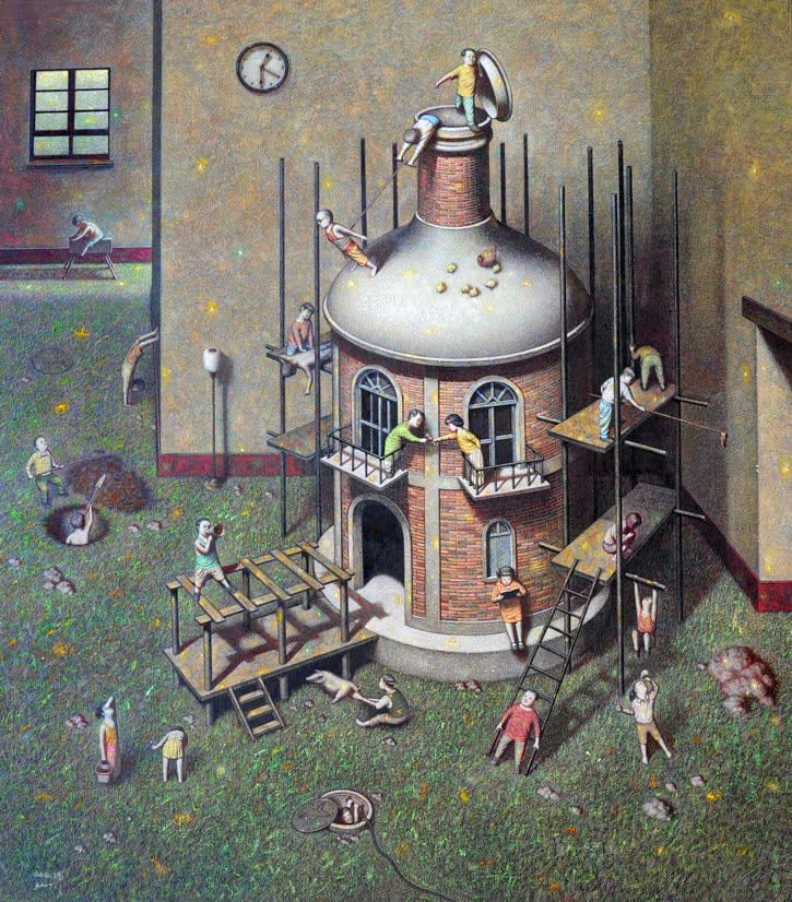 Liu Hong Wei 劉宏偉, Vase House on the Grass《草地上的瓶狀小屋》, 2007