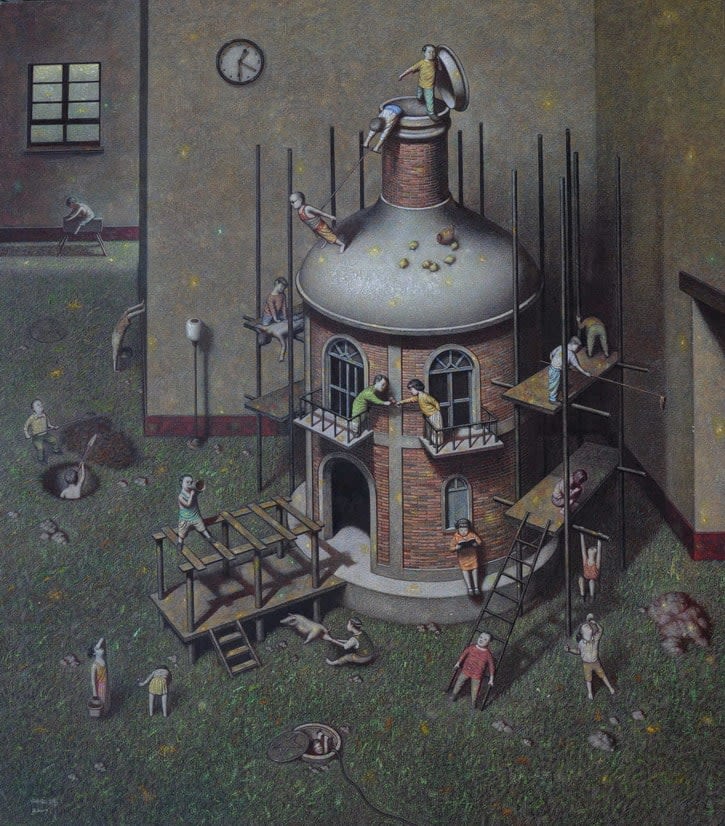 Liu Hong Wei 劉宏偉, Vase House on the Grass《草地上的瓶狀小屋》, 2007
