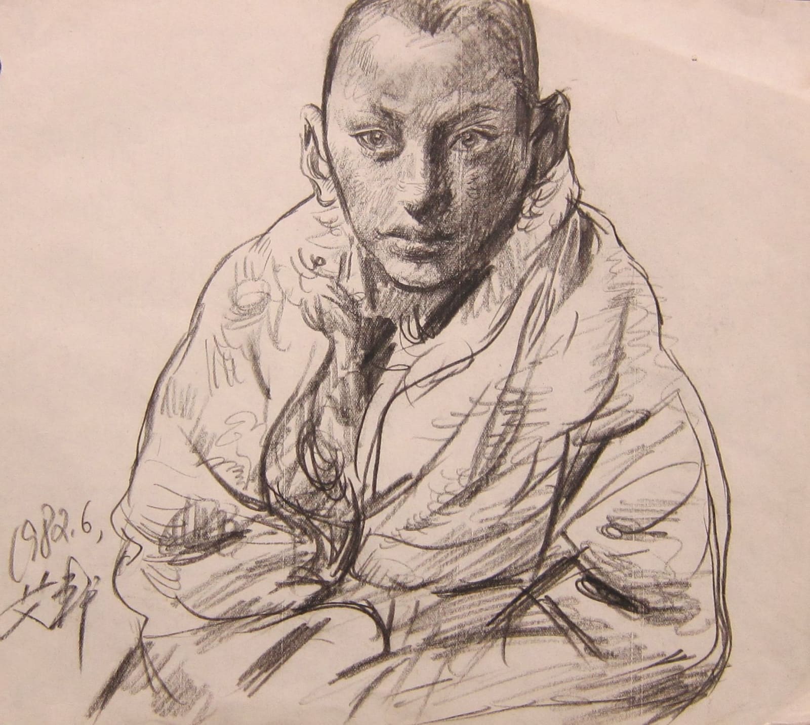 Ai Xuan 艾 軒, Portrait of a Boy 《瓦切村少年》, 1982