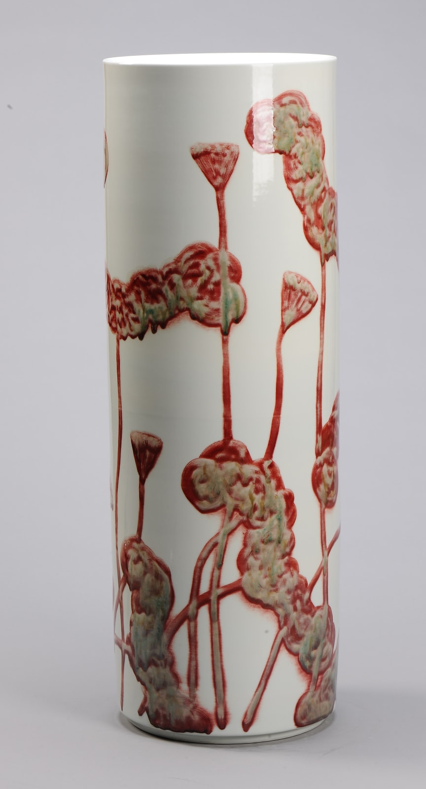Bai Ming 白 明, The Red Lotus - Quiver《紅荷·箭筒》, 2011