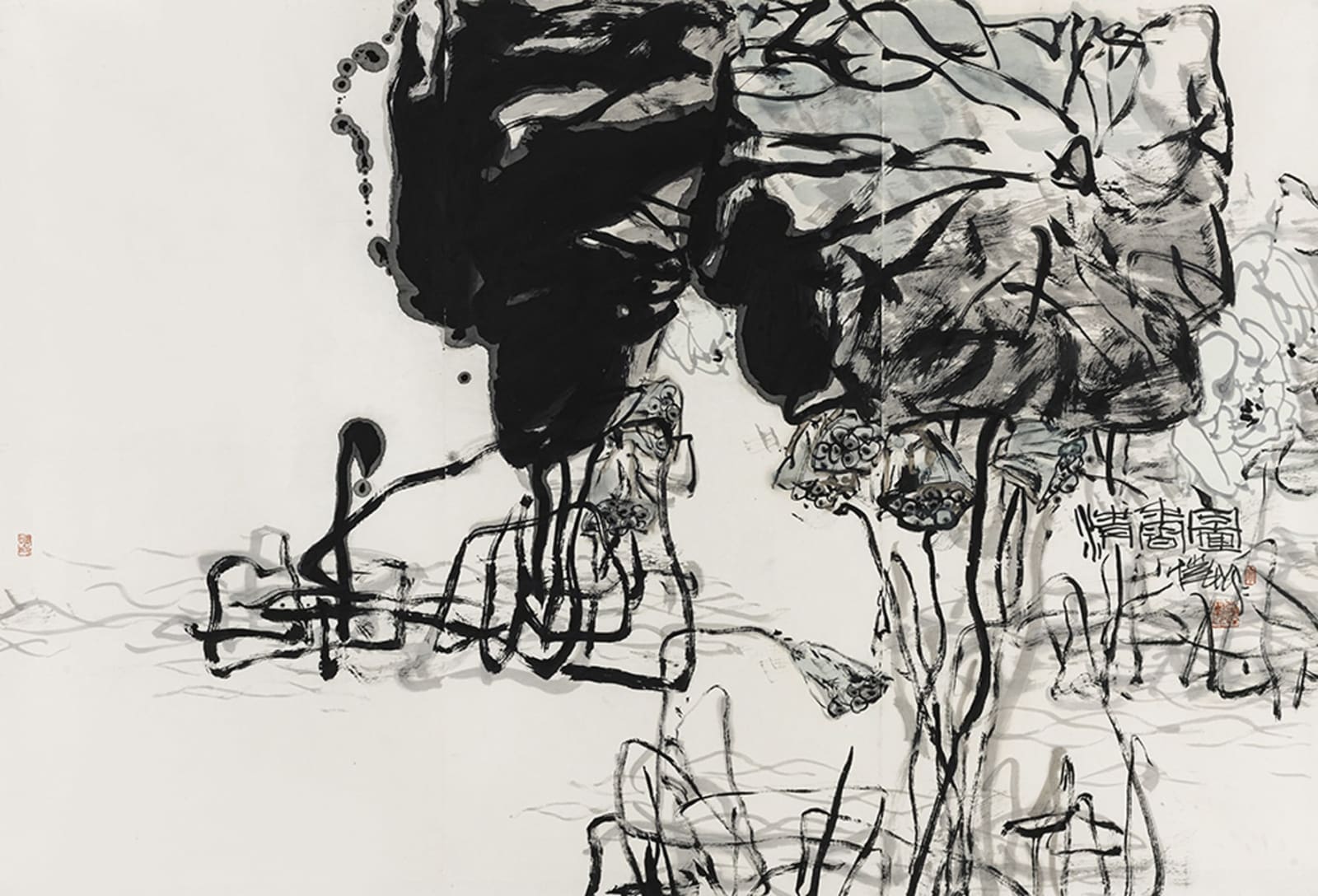 Pan Gongkai 潘公凱, Clear Fragrance (清香圖), 2014