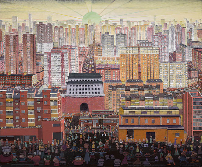 Zhang Gong 張 弓, Front Gate Tower of Beijing City 《北京城前門樓》, 2015