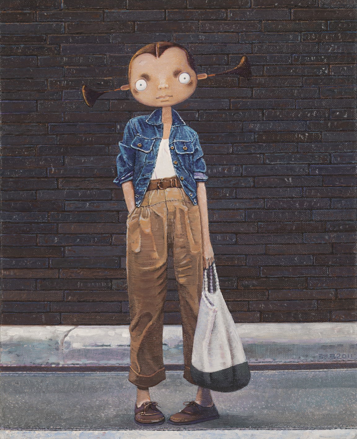 Zhang Gong 張 弓, Miss Panda on Street 《街頭的潘大姐》, 2011