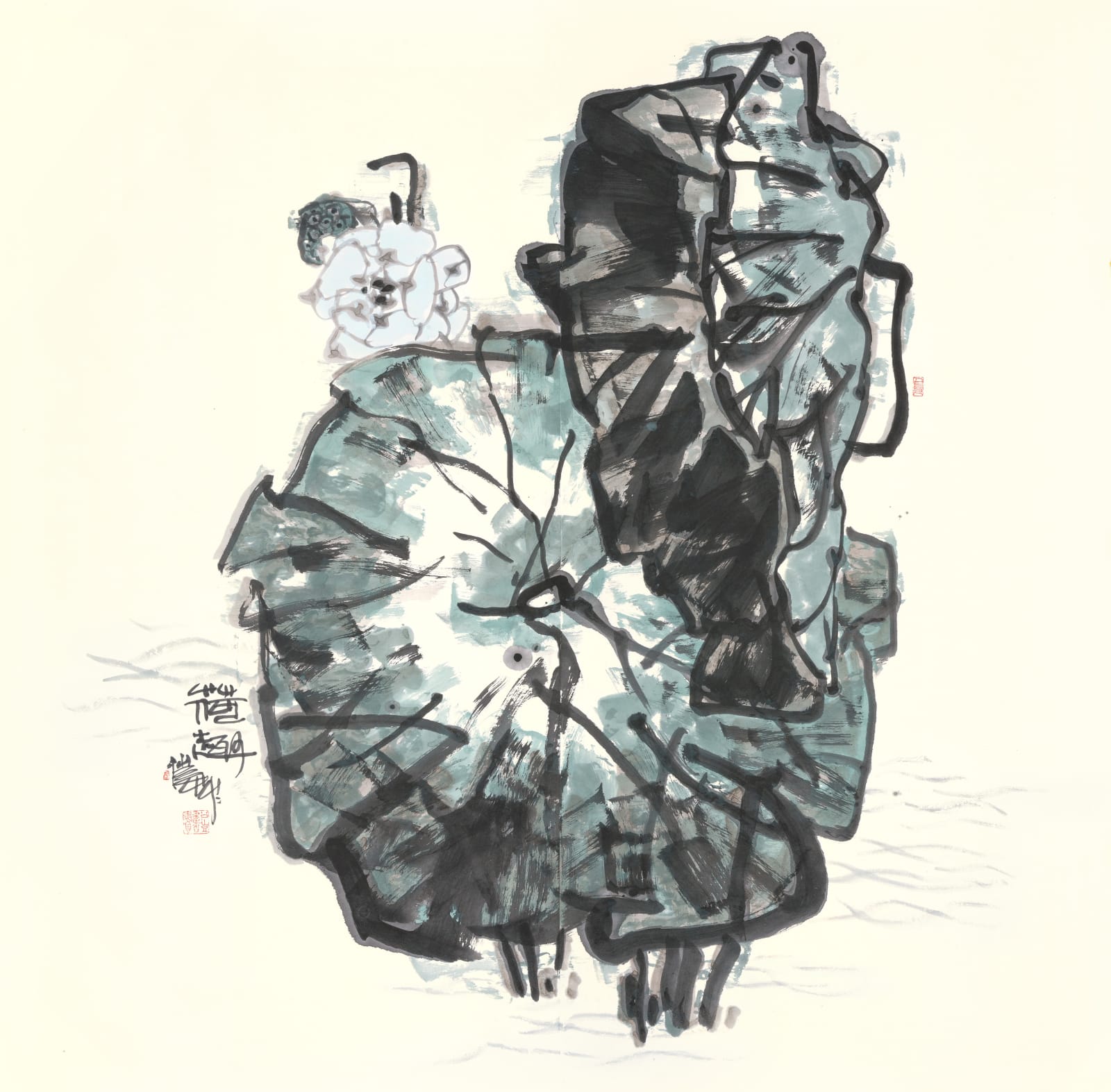 Pan Gongkai 潘公凱, Delightful Spirit of Lotus《荷趣》, 2020