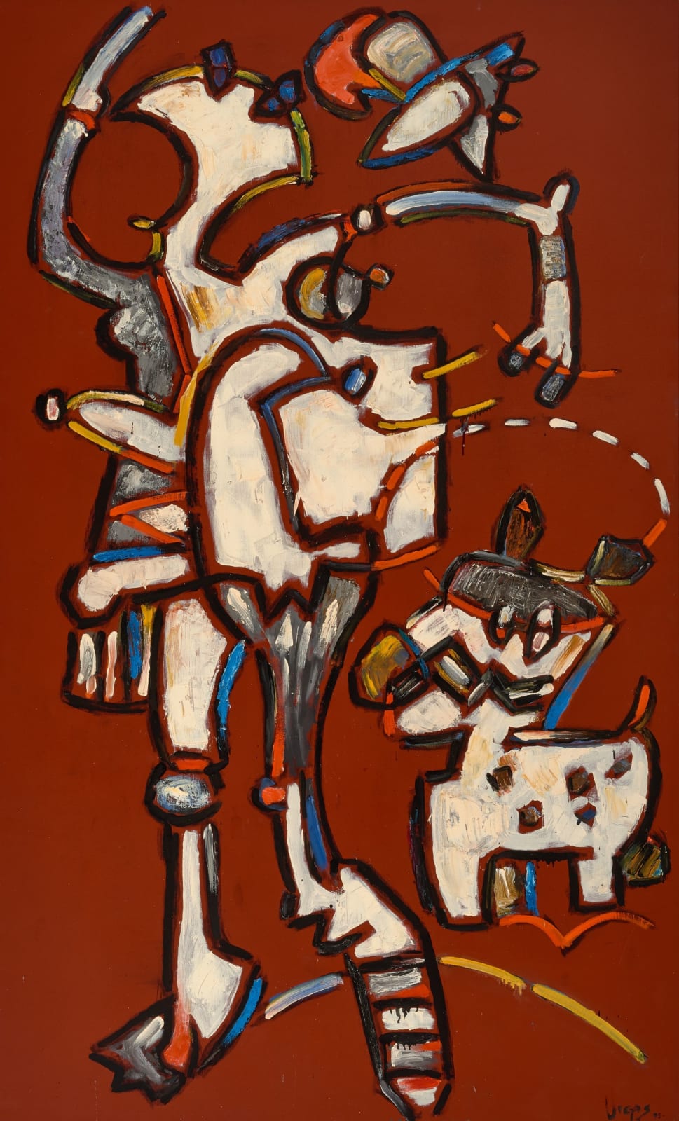Oswaldo Vigas 奧斯瓦爾多 · 維加斯, Caballeresca II (Knightly II )《騎士精神(二)》, 1995