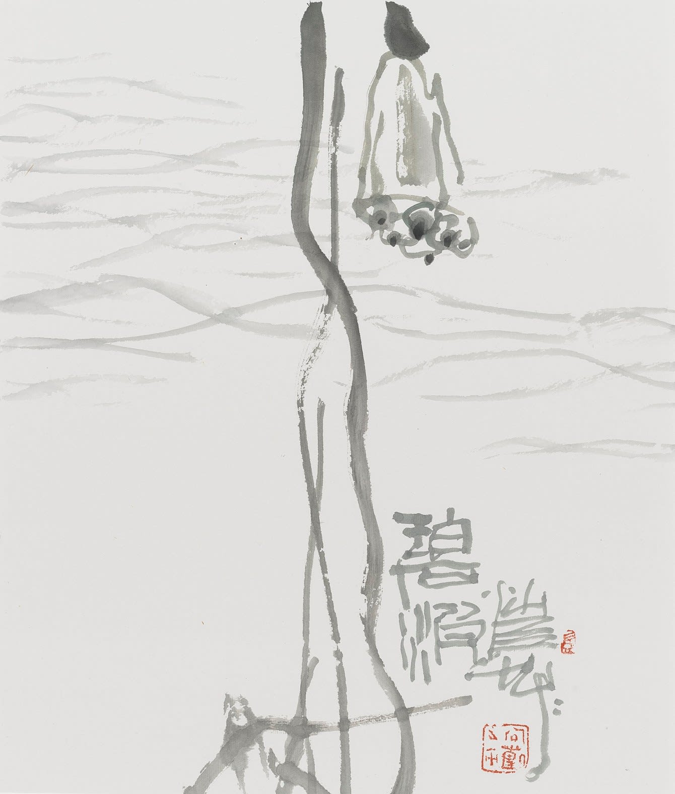 Pan Gongkai 潘公凱, Greenwaves (II)《碧波二》, 2016