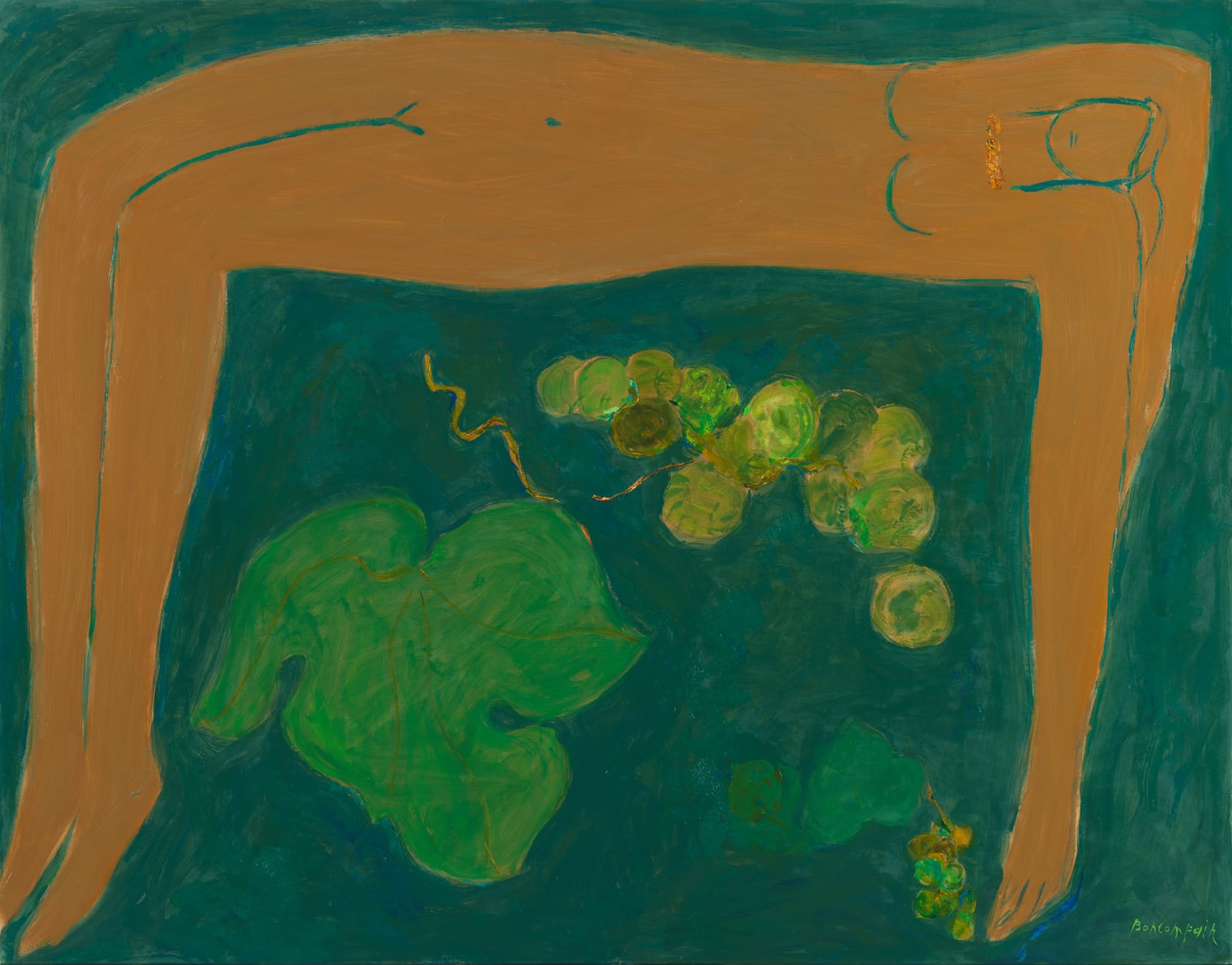 Pierre Boncompain 彭貢潘, Nu à la grappe | Nude with Grapes《果香盼倩》, 2015