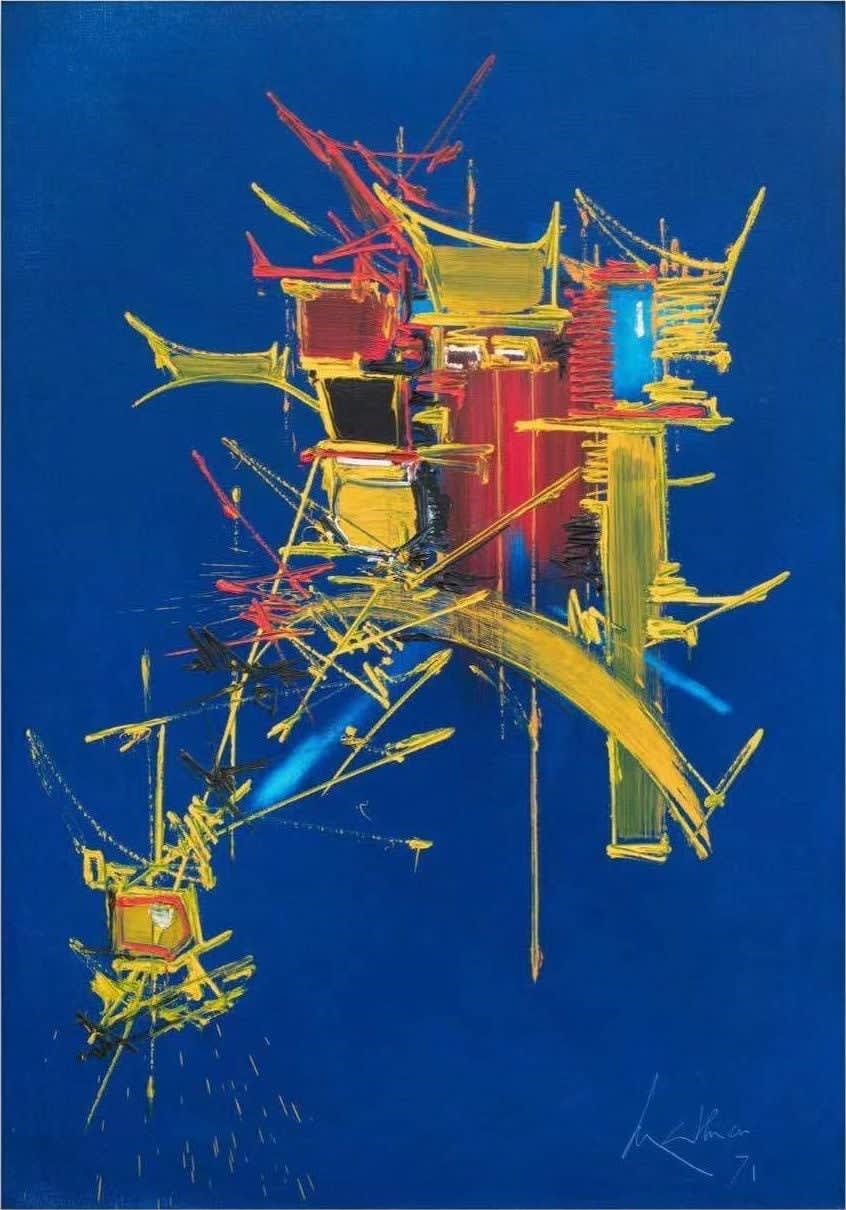 Georges Mathieu 喬治 · 馬修, Auzers《奧澤爾》, 1971