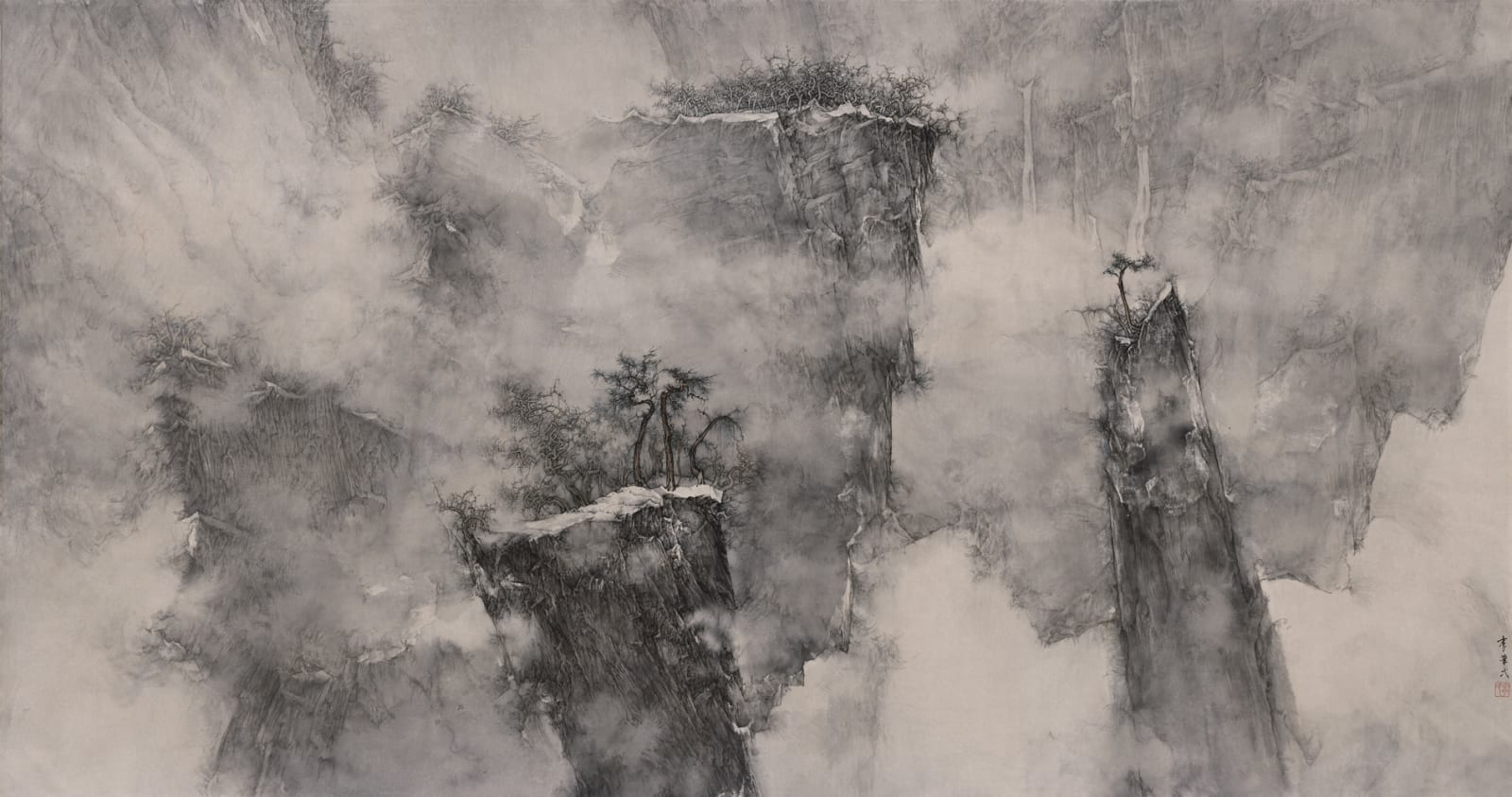 Li Huayi 李華弌, In the Density of Mist 《煙鎖山巒》, 2018