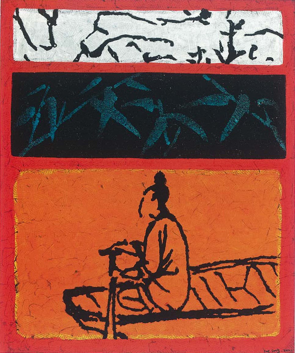 Xue Song 薛 松, From Jieziyuan Painting Collection to Mark Rothko No.8《羅斯科上的芥子園之八》, 2012