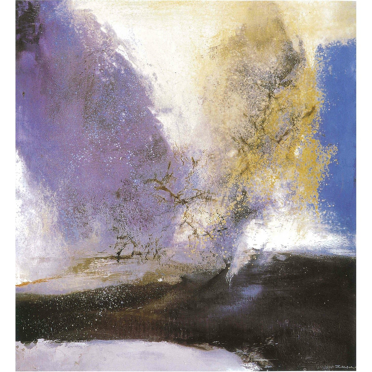 Zao Wou-Ki 趙無極, 15.2.93, 1993