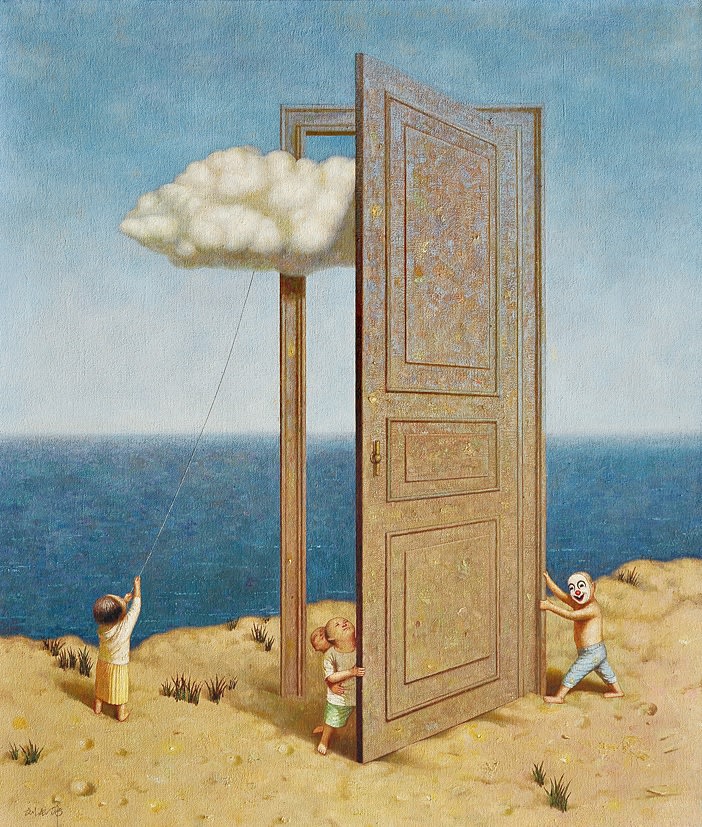 Liu Hong Wei 劉宏偉, Cloud behind the Door《門縫裡的雲》, 2014