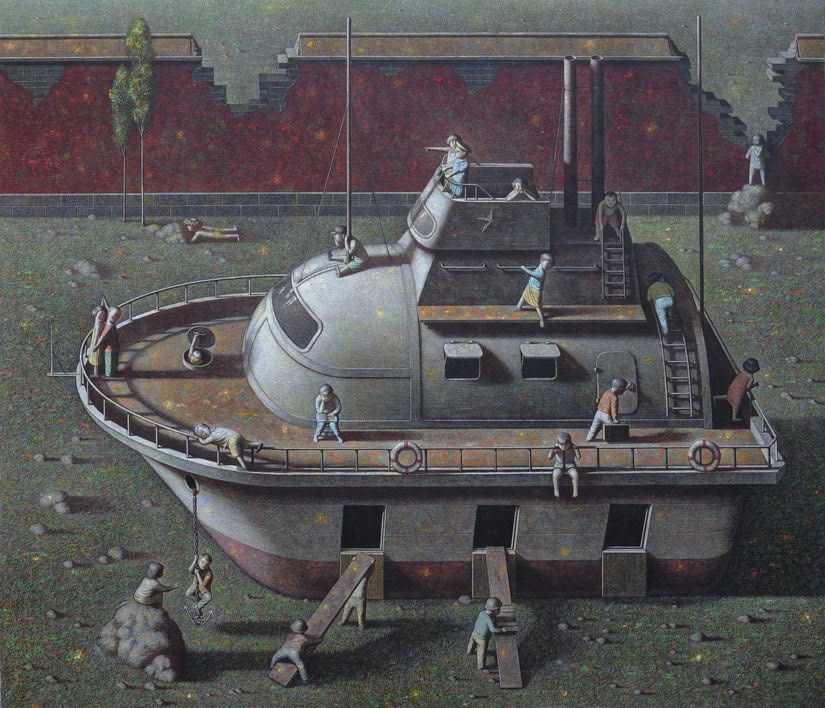 Liu Hong Wei 劉宏偉, The Little Boat in My Dream《夢中的小船》, 2008