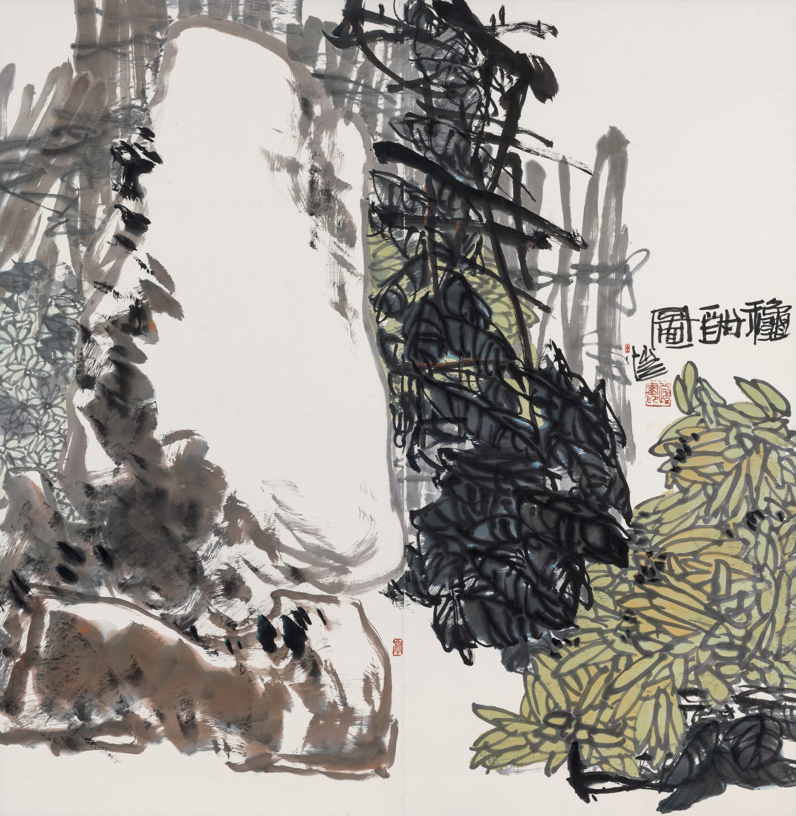 Pan Gongkai 潘公凱, Autumn in the Air《秋酣圖》, 2016