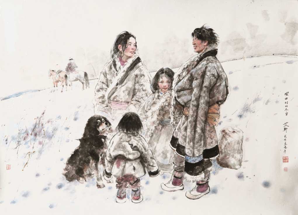 Ai Xuan 艾 軒, Snowy Winter in Anqu Village 《安曲村的冬雪》, 2013