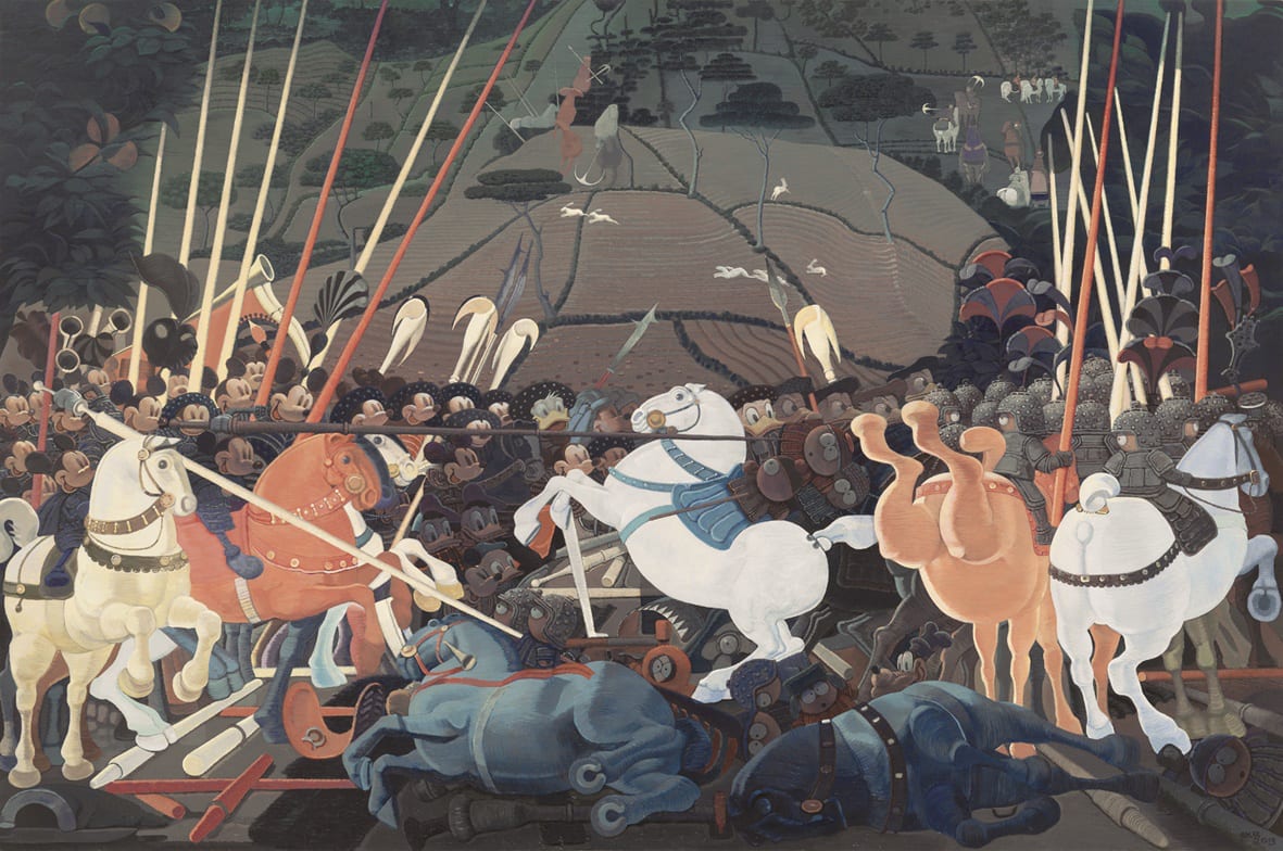 Zhang Gong 張 弓, Mickey Mouse and Donald Duck at War 《米老鼠大戰唐老鴨 》, 2013