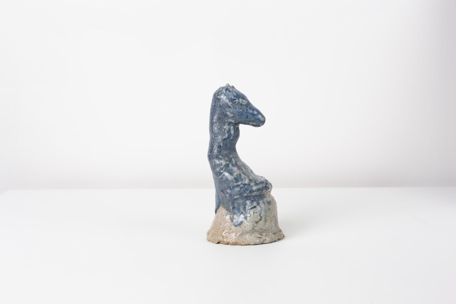 Raina Lee, Horse Scholar, wood fired stoneware, 9x4x4in