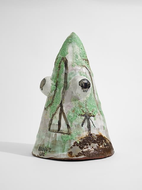 Raina Lee, Miro Mujer (Cone), stoneware and glaze, 20x14x15