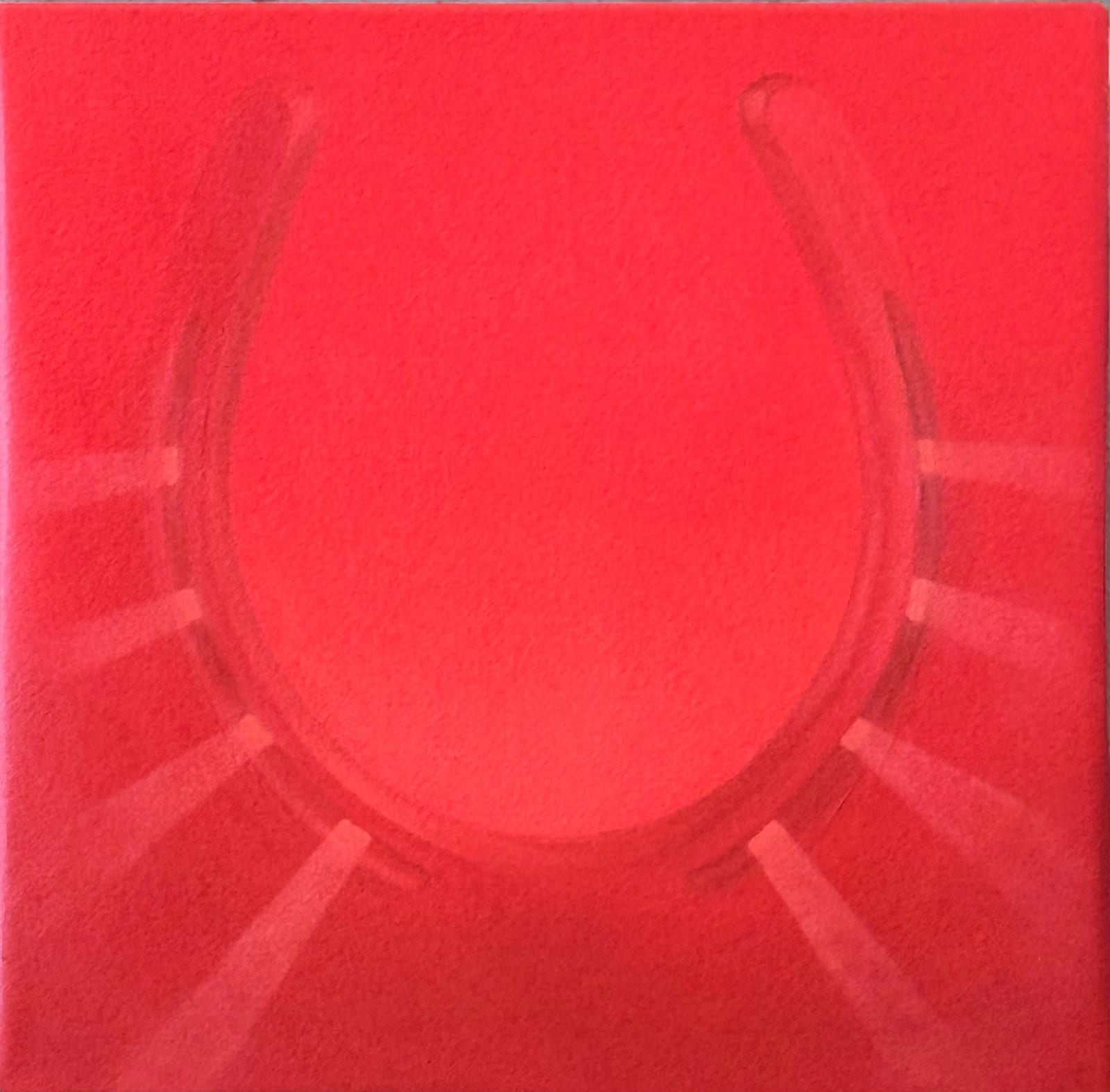 Benjamin Hawley, Lucky Devil, oil on paper, 10x10in