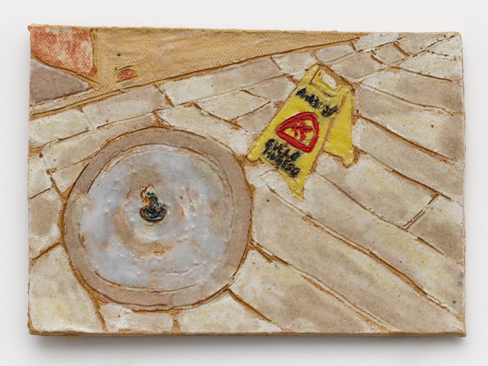 Raina Lee, Hazard Sign at Every Fountain at the Alhambra, 2025