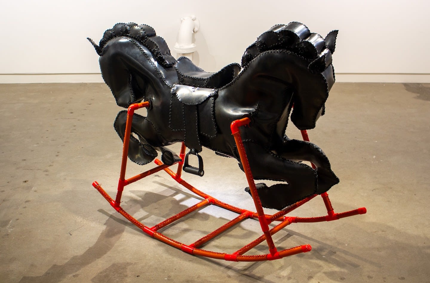 Ezri Horne, Going Nowhere in Either Direction, mixed media, 48 x 36 x 14in