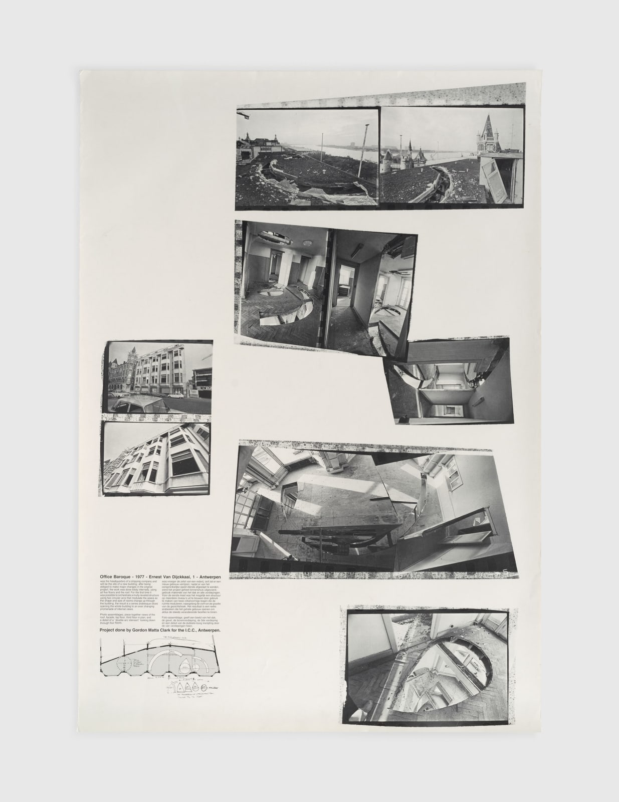 Gordon Matta-Clark, Poster for Office Baroque, 1977