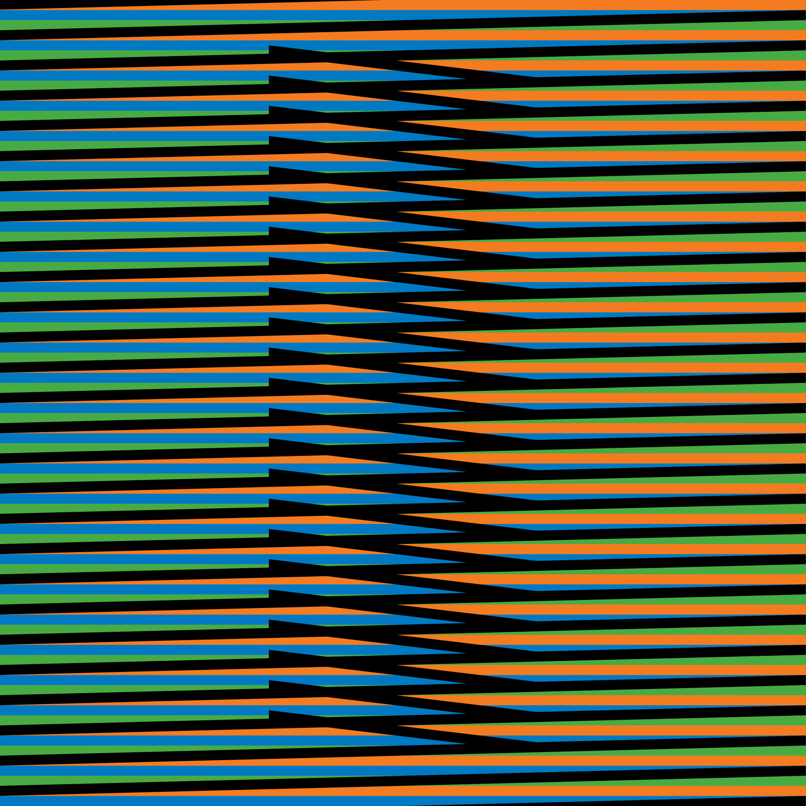 Carlos Cruz-Diez, Inducción Cromática a Doble Frecuencia Nora 2, 2011