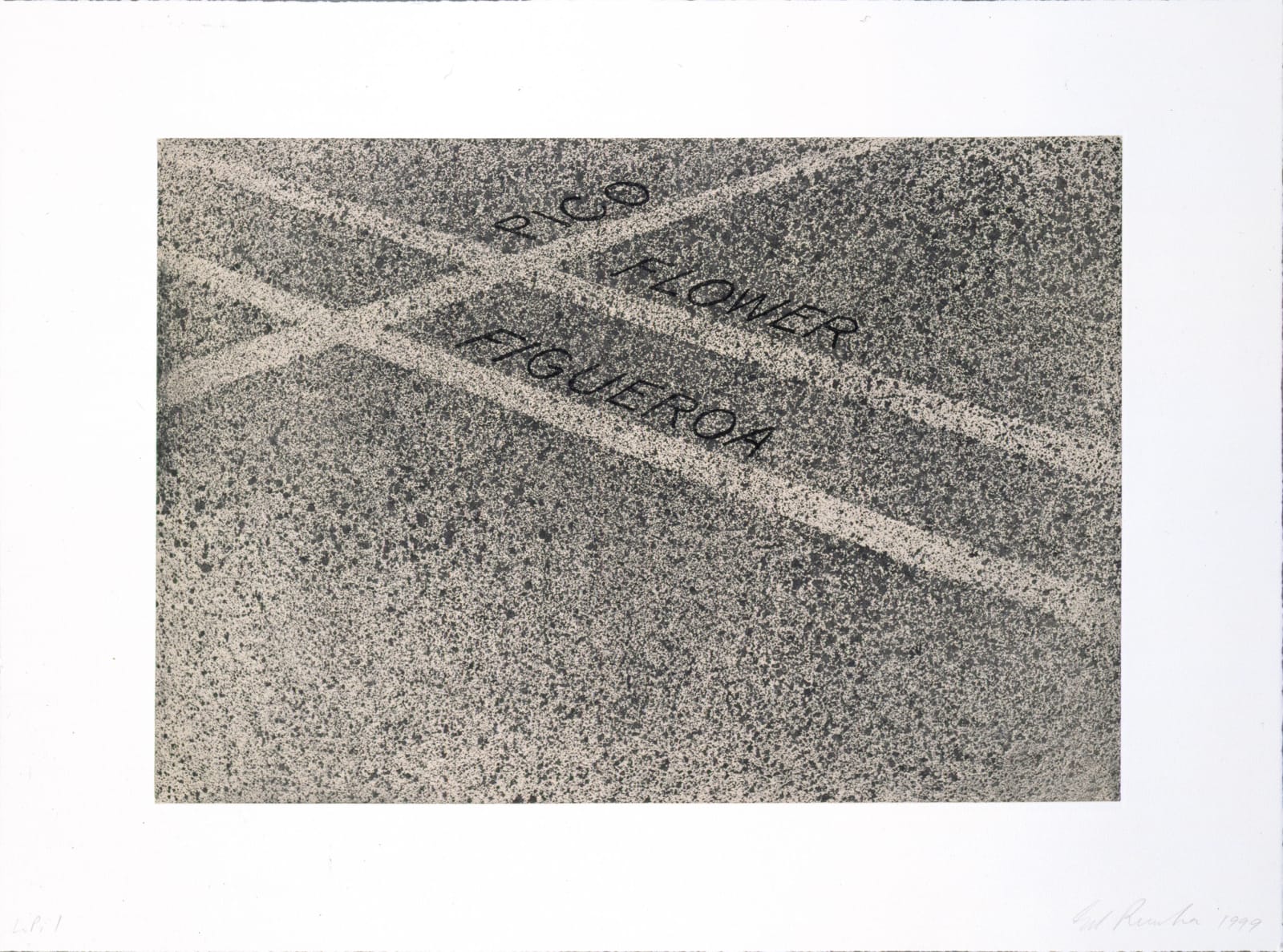 Ed Ruscha, Pico, Flower, Figueroa, 1999