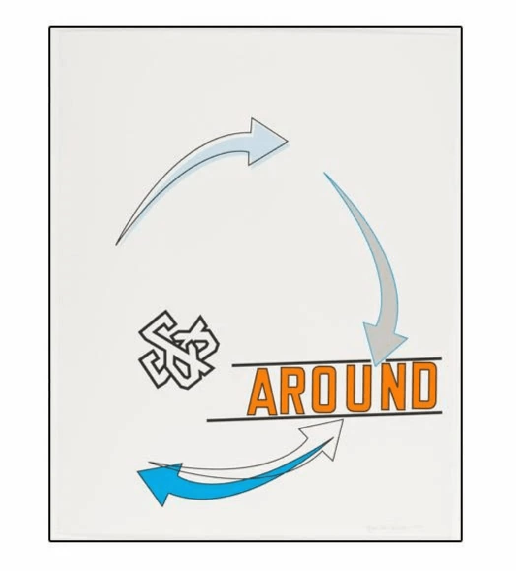 Lawrence Weiner, Around, 2013