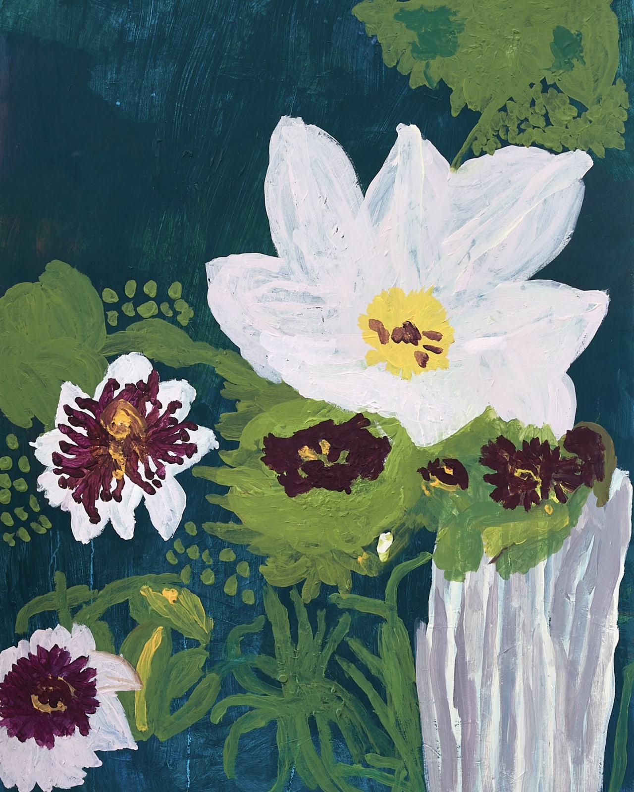 Kamini Nair, Passionfruit flowers, 2022