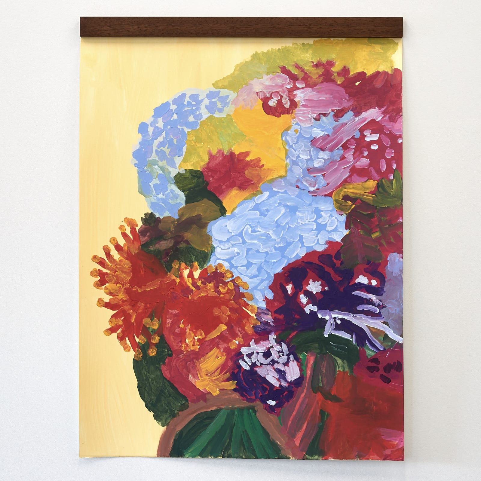 Kamini Nair, Hydrangea, celosia, autumn leaves , 2022