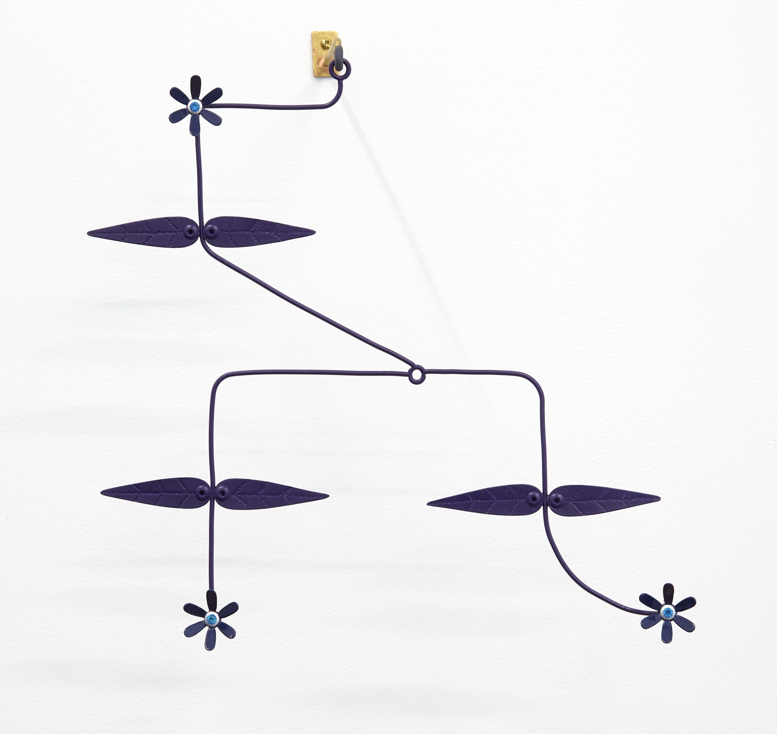 Jack Hadley, Floral Arrangement (indigo, black violet), 2021