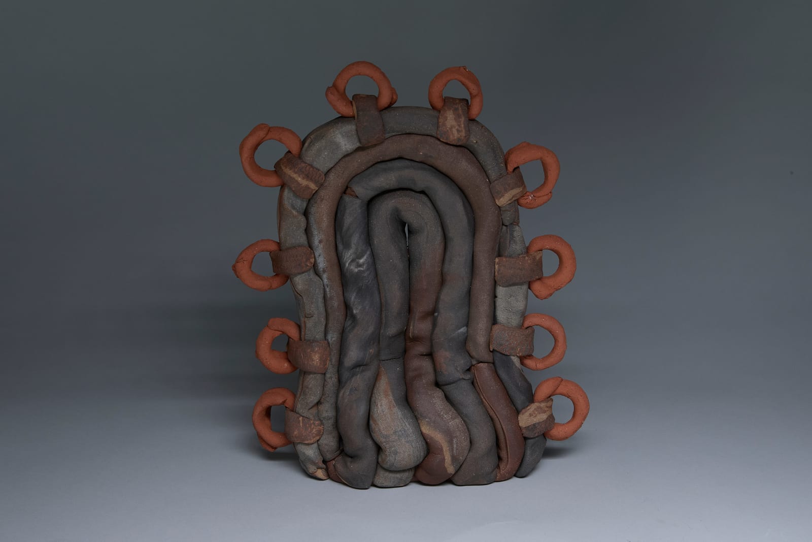 Emelia French, Standing painting (half sun with Coromandel Gold rings), 2023