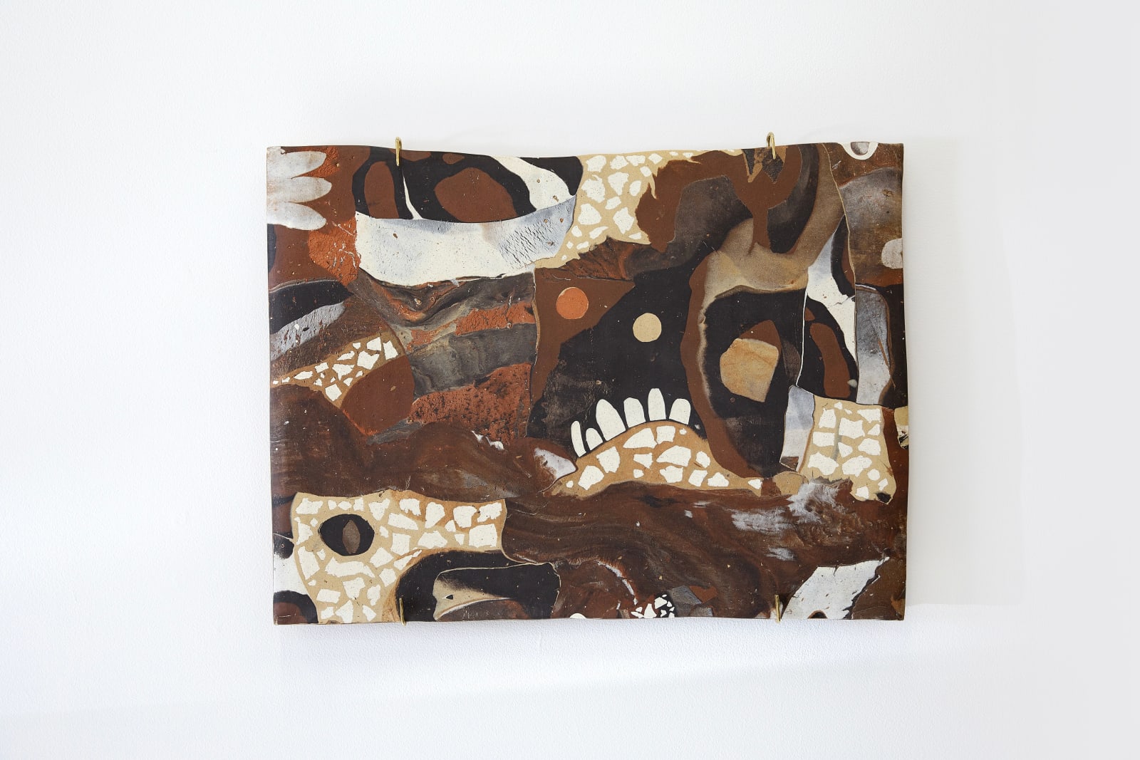 Emelia French, Wall tile (untitled with dual moons), 2023