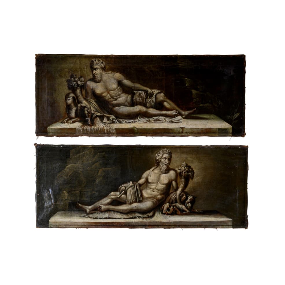 Grisailles, Oil on canvas,