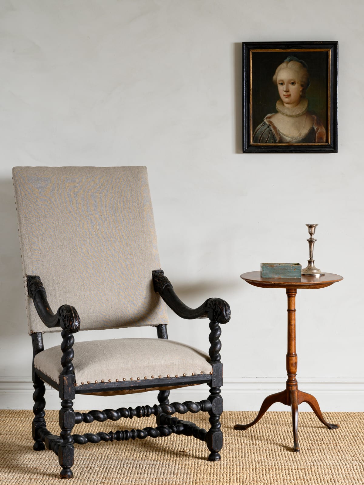 Gustavian Tripod Table,