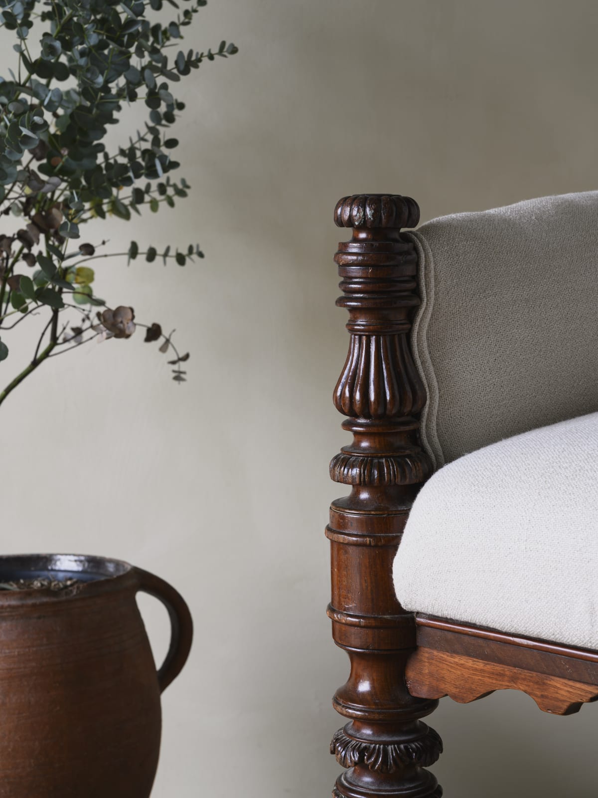 Neoclassical Library Desk Chair,
