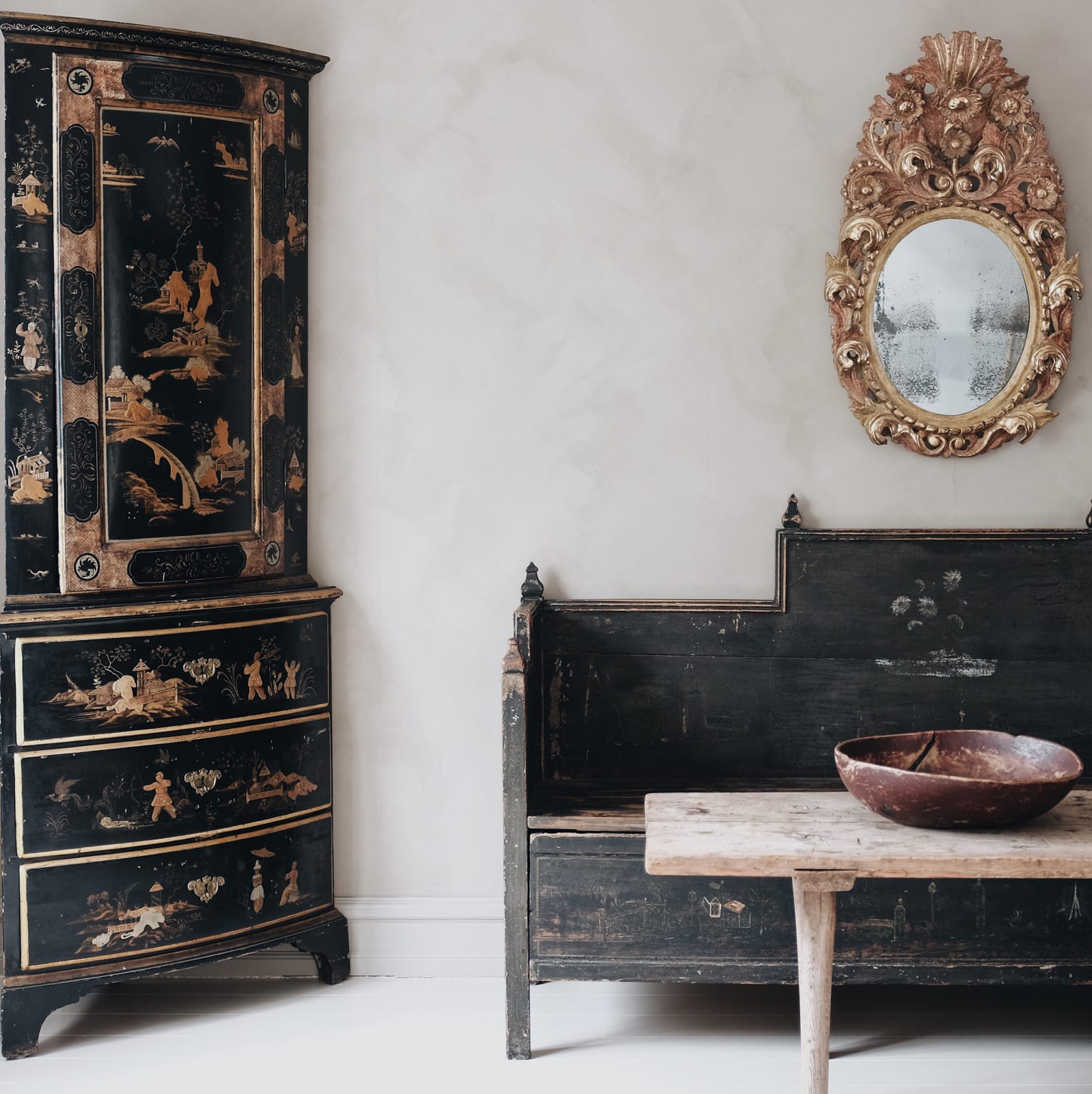 Baroque Corner Cabinet,