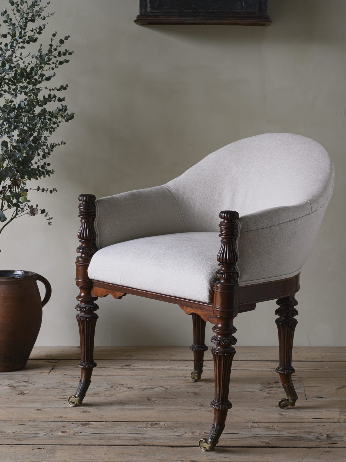 Neoclassical Library Desk Chair,