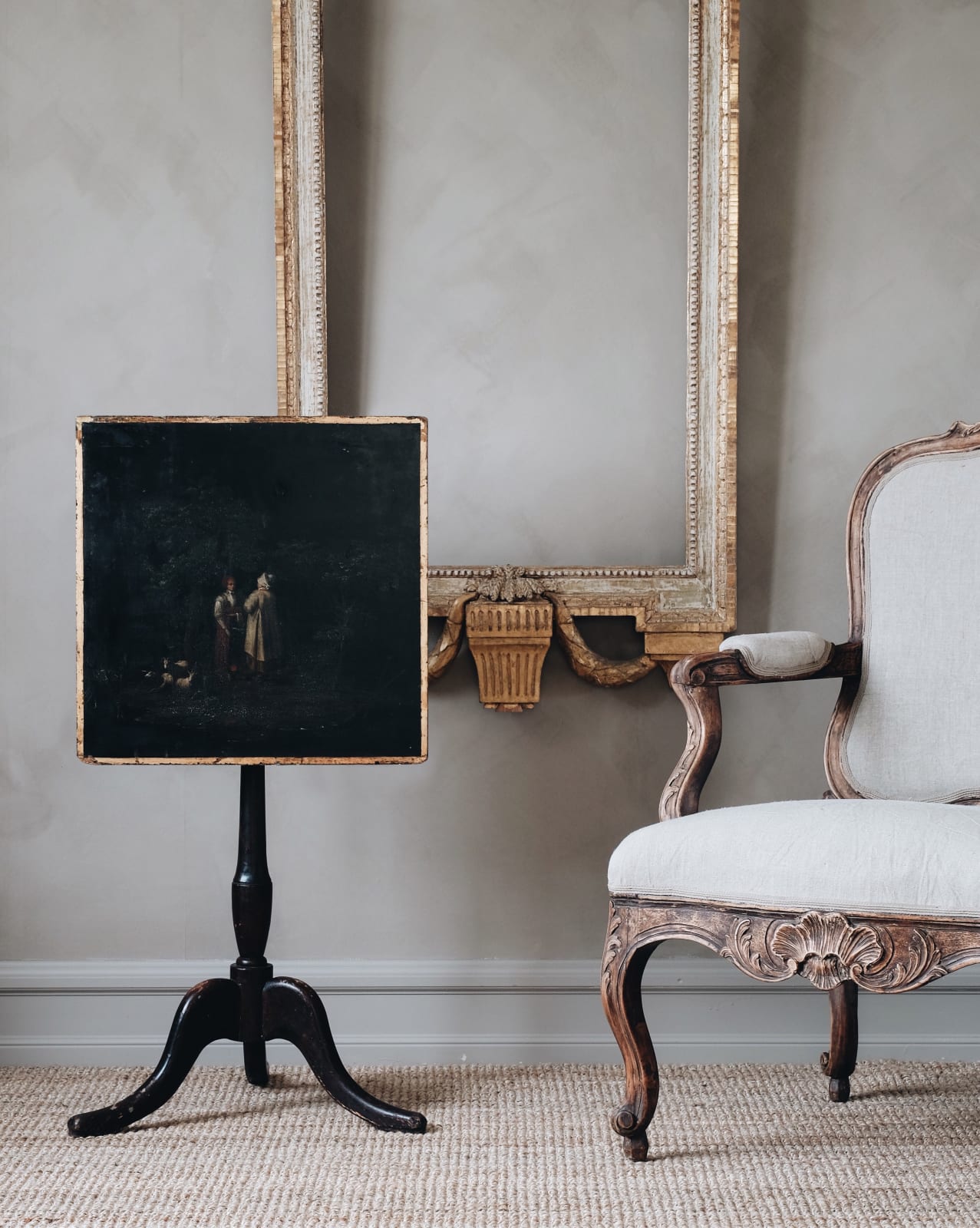 Gustavian Tilt Top Table,