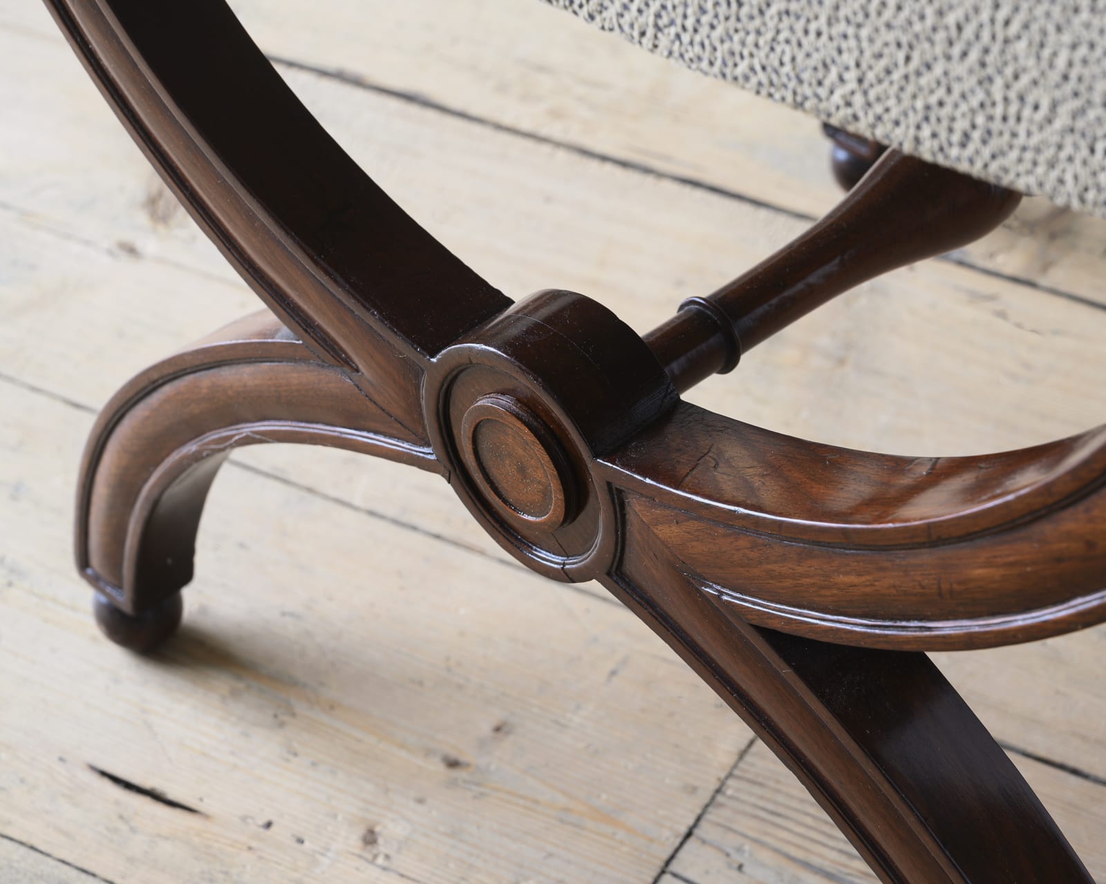 French Mahogany Stools,