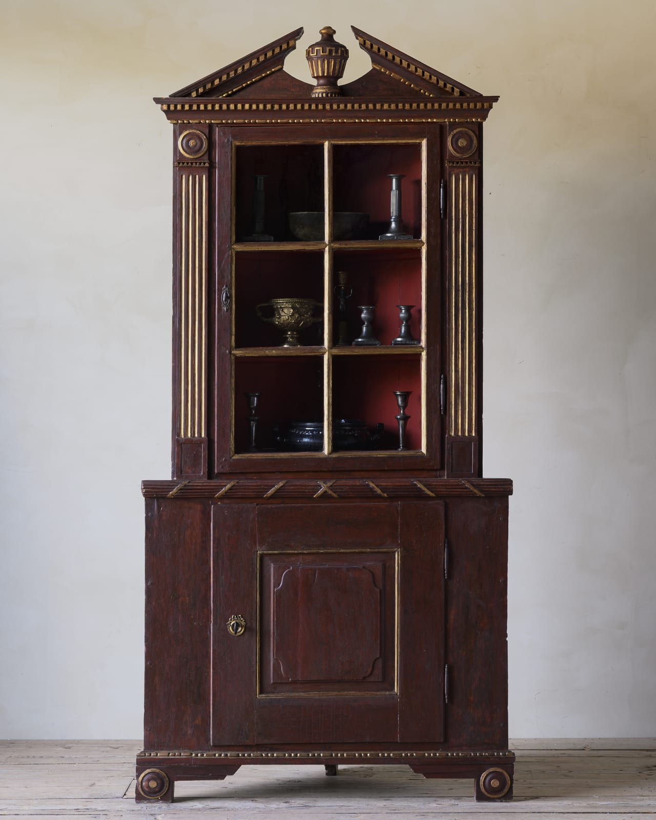 Neoclassical Corner Cabinet,