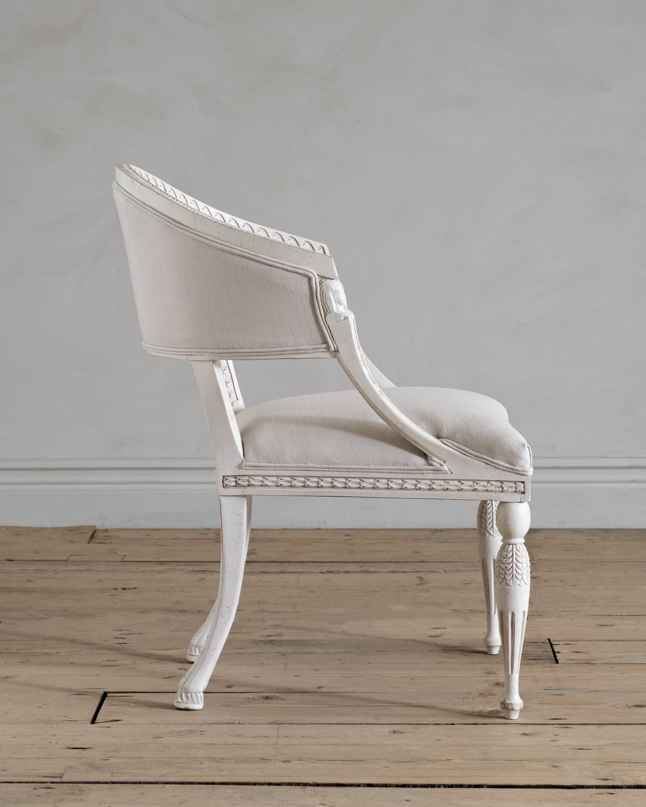 HAGA, Gustavian Barrel Back Armchair