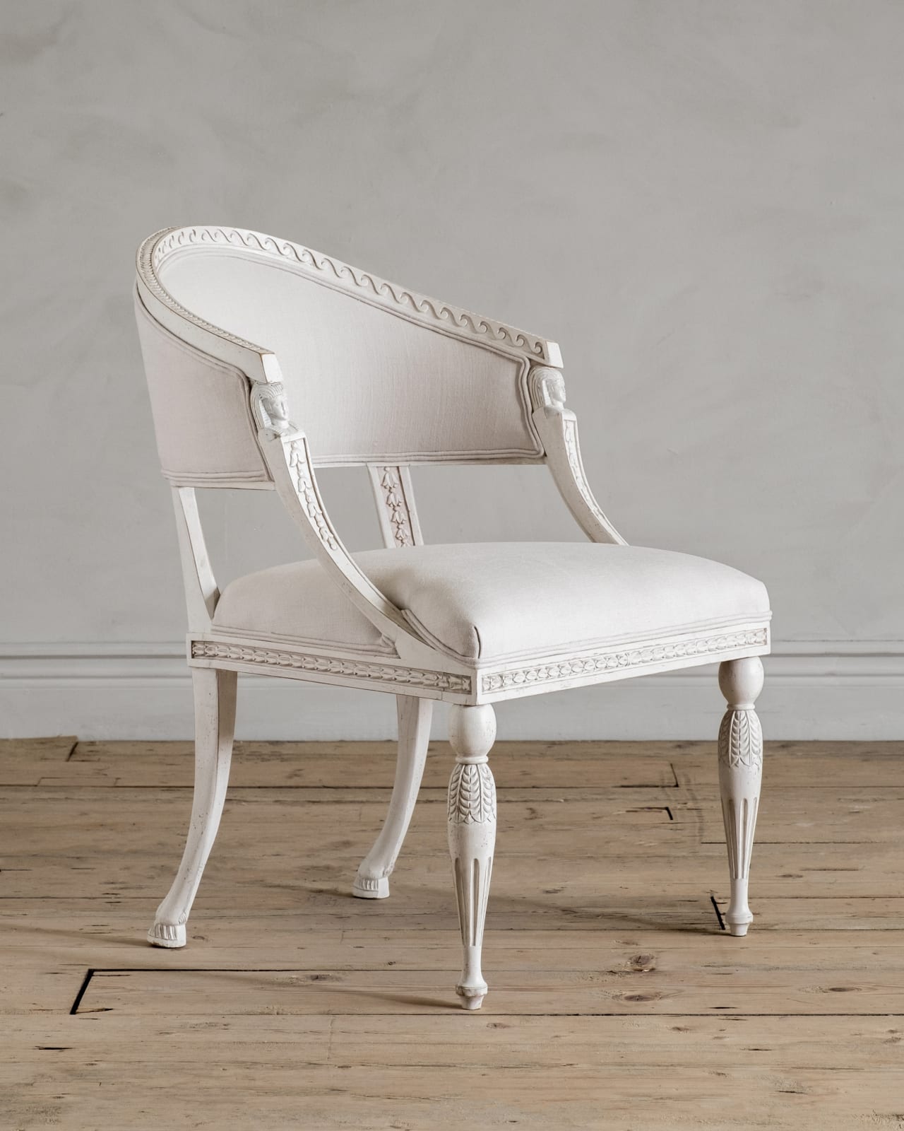 HAGA, Gustavian Barrel Back Armchair