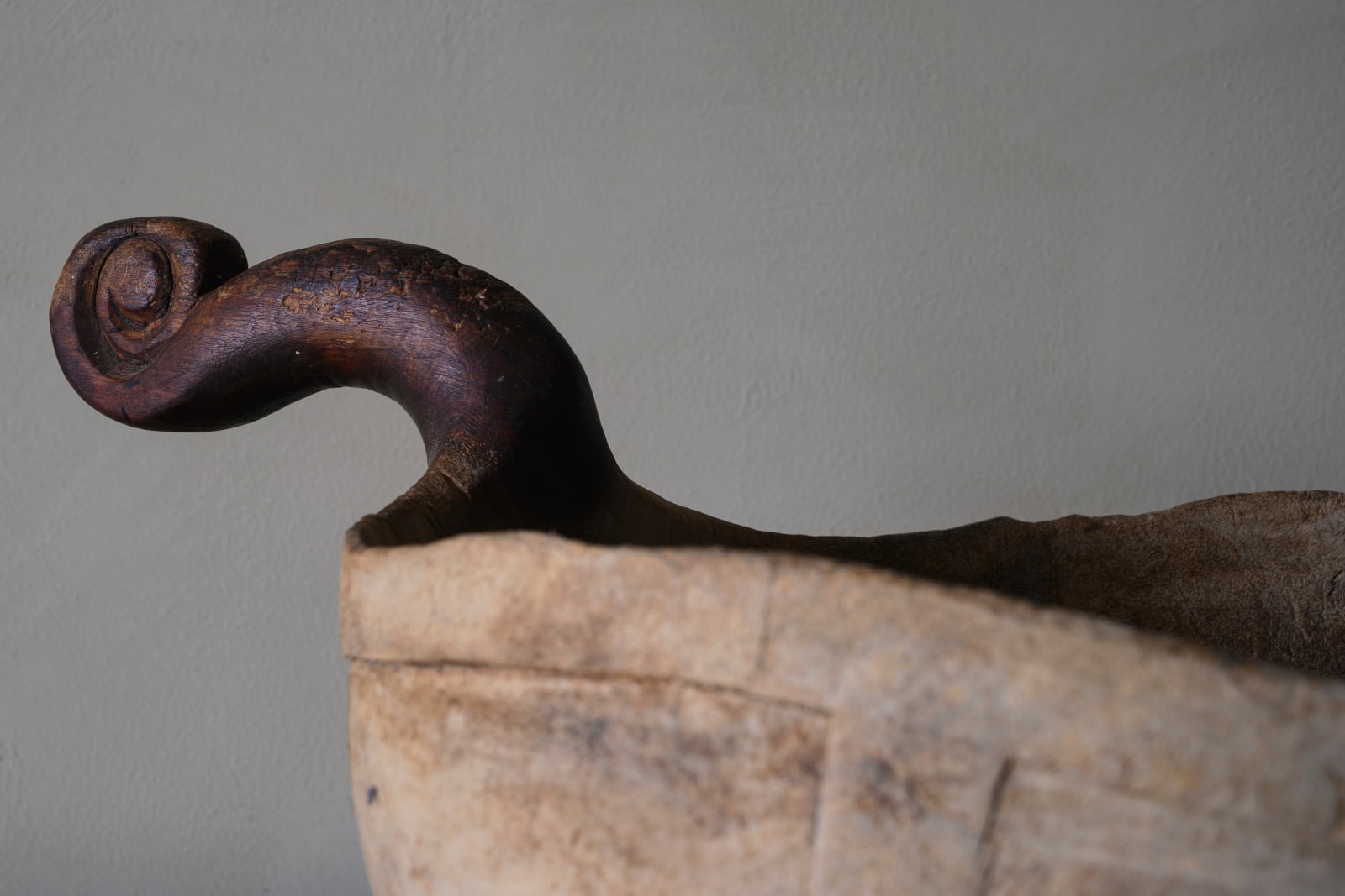 Folk Art Bowl / Ale Scoop,